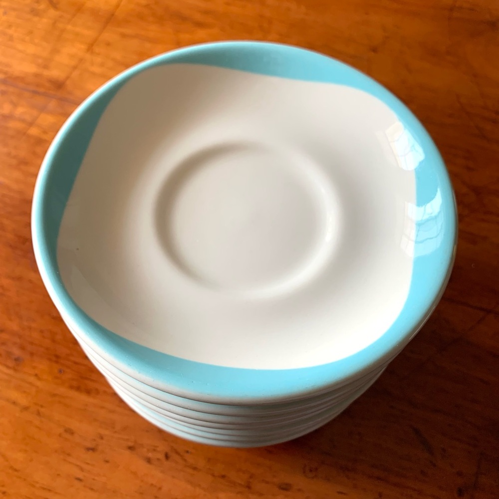 Nine (9) Vintage Shenango China USA Restaurant Ware Saucers G-14 Exc Cond